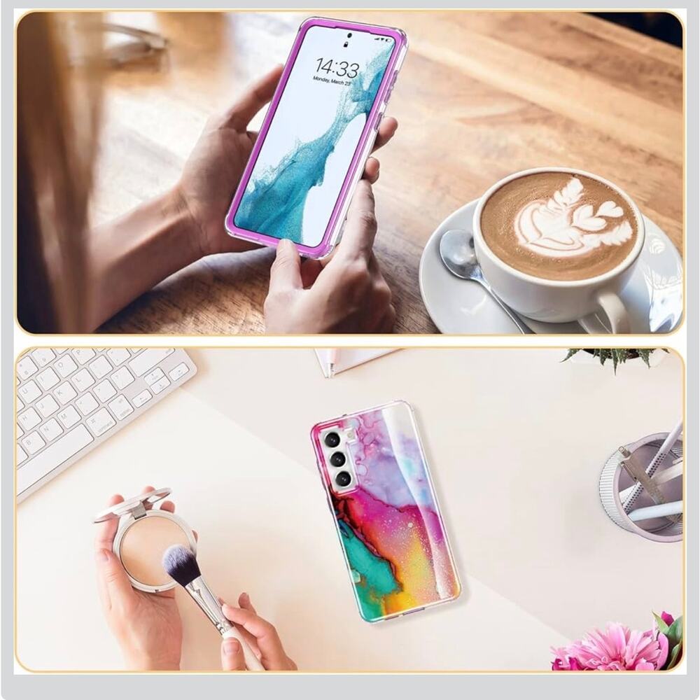 Samsung Galaxy S23 Case Protective Phone Case for Galaxy S23 6.1" Opal Marble - Picture 4 of 4